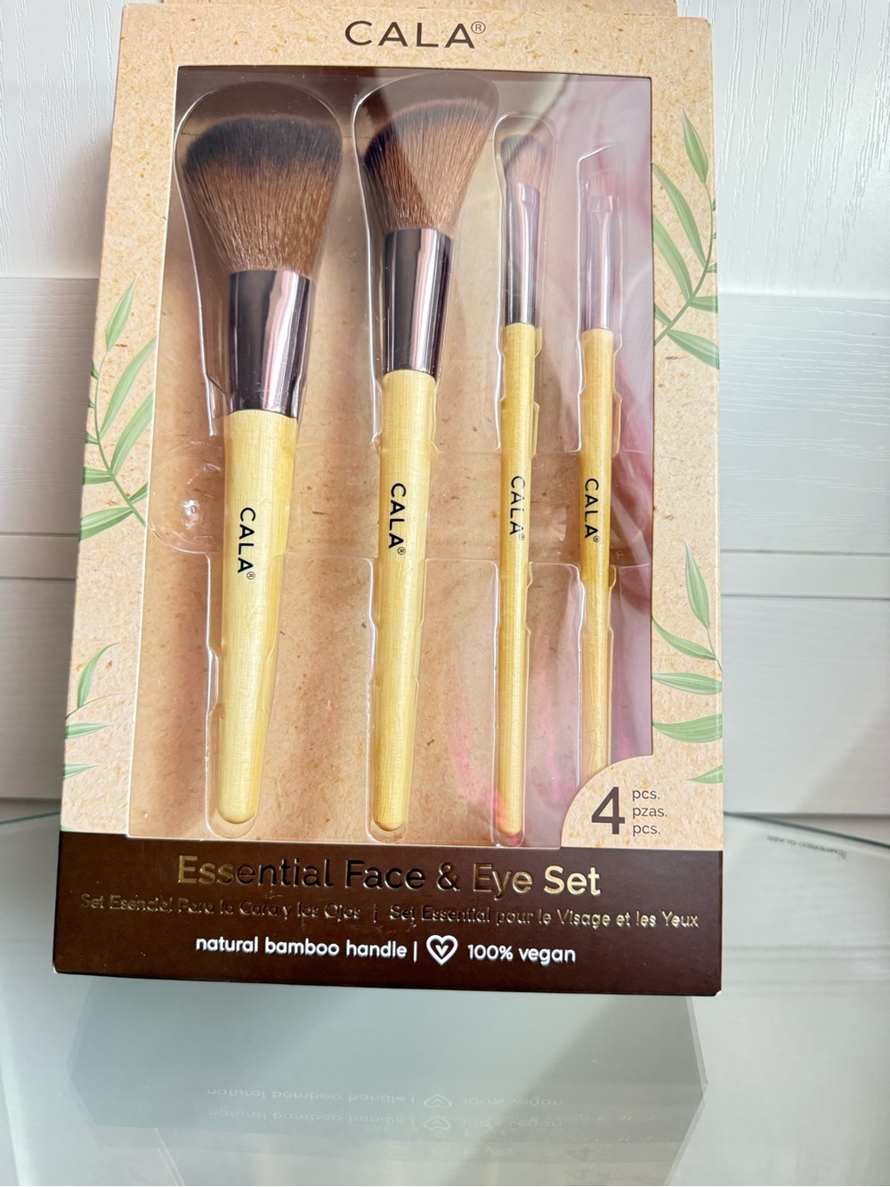 CALA Essential Face & Eye Brush Set - Yellow